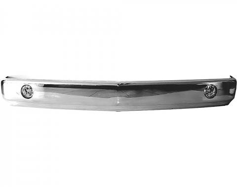 OER 1988-98 Chevy Truck, Front Bumper, Standard With Fog Lights & Without Inserts, Chrome T71085C