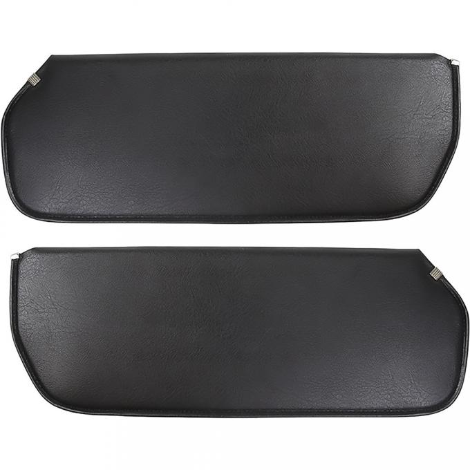 OER 1973-91 Chevy, GMC Pickup, Blazer, Jimmy, Suburban, Padded Vinyl Sunvisors, Black, Pair AH101A