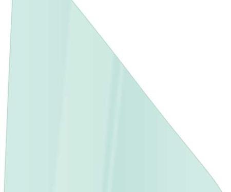 OER 1980-91 Ford F100, F150, F250, F350, Bronco, Front Door Vent Glass Window, Light Green Tint, RH Passenger Side DV6058T