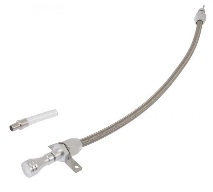 OER 1960-78 Mopar Firewall Mount Flexible Stainless Steel Transmission Dipstick For 904 153669