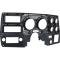 OER 1975-77 Chevy, GMC Pickup, Blazer, Jimmy, Suburban, Dash Gauge Bezel, with AC, Black & Silver 14229