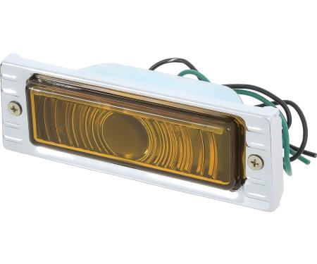 OER 1947-53 Chevrolet Pickup Truck, Park Lamp Assembly, 12 Volt, Amber Lens, with Turn Signal, RH or LH, Each T70455