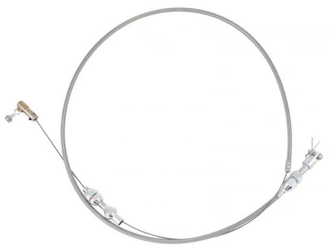 OER Stainless Steel Throttle Cable 36'' Cut-To-Fit - Stainless 153665A