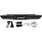 1988-00 Chevrolet, GMC C/K GMT400 Stepside Pickup, Rear Step Bumper, With Impact Strips, With Brackets, Black