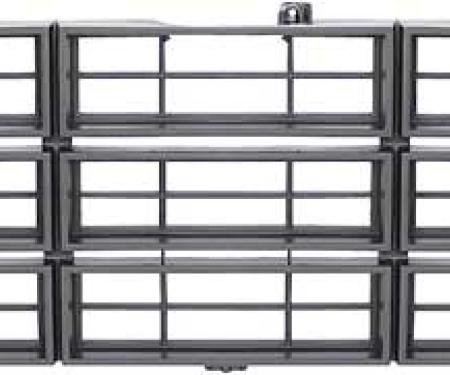 OER 1977-79 Chevrolet Truck, Custom Front Grill, Charcoal Gray, Without Emblem Provision T70044