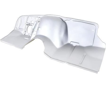 OER 1969-72 Chevy, GMC Pickup, Blazer, Jimmy, Suburban, Firewall Panel, 4 Wheel Drive, with Toe Panel, Custom Smooth Style Panel, with Heater & AC Delete, Silver Weld-Thru Coating CX4909