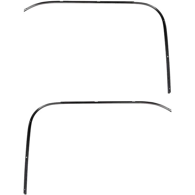 OER 1973-91 Chevy, GMC Pickup Truck, Roof Drip Molding Retainer Kit, Stampled Steel, 2 Piece Set *T71097