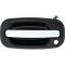 1999-07 Avalance, Sierra, Silverado, Suburban, Exterior Front Door Handle, with Key Hole, Black Housing, Chrome Lever, LH Driver Side