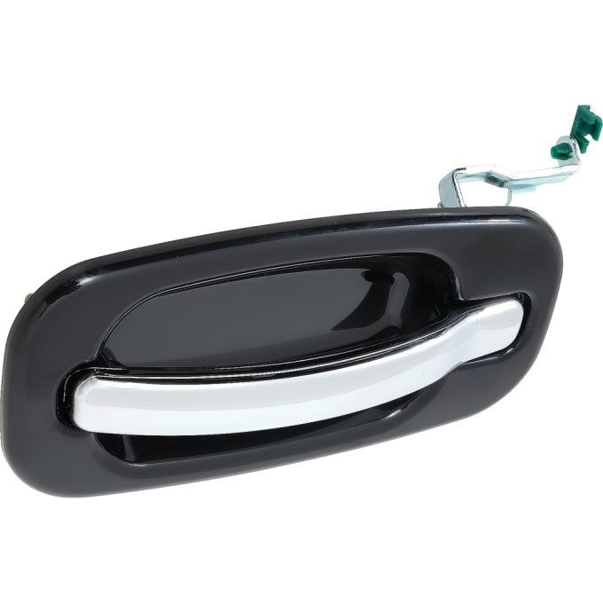 1999-07 Chevrolet, GMC Truck/SUV, Exterior Door Handle, Black Smooth Housing, Chrome Lever, Rear Side Door, Left