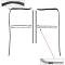 1964-66 Chevy, GMC Pickup, Suburban, Door Glass & Windowfelt Weatherstrip Set, Stainless Bead Style