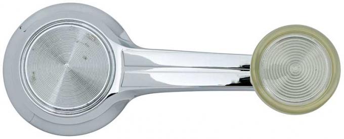 OER 1967 Window Crank Handle Chrome With Clear Knob 748724