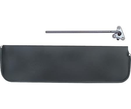 1947-53 Chevrolet/GMC Truck, Sun Visor, OE Style Cardboard, With Bracket, Black, RH