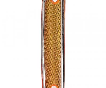 1973-80 Chevy, GMC Pickup, Blazer, Jimmy, Suburban, Front Side Marker Lamp, Amber Lens, with Chrome Trim, RH or LH, Each