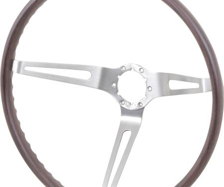 OER 1967-68 Chevrolet, Buick, Walnut Woodgrain Steering Wheel , 16" Diameter 4-1/4" Deep, N34 Option 9746195