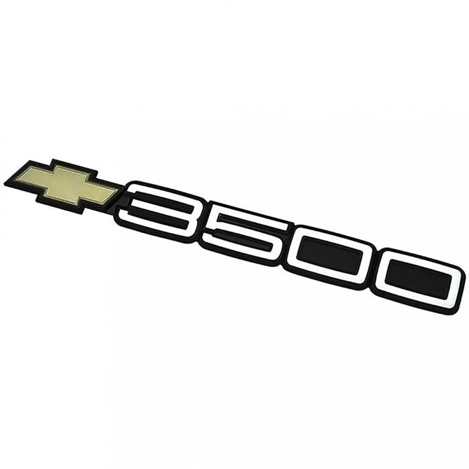 OER 1988-99 Chevrolet GMT400 Series C/K Truck, SUV, 3500 Door Emblem With Post, Adhesive Backed 15551239