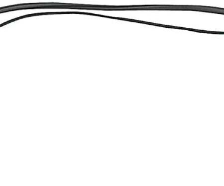 1942-1966 Chevy, GMC Truck, Rear Window Weatherstrip Seal, Small Window, with Black Lock Strip
