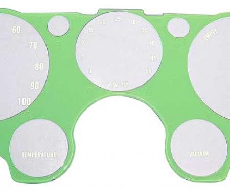 OER 1967-72 Chevy Pickup, Blazer, Jimmy, Suburban, Instrument Panel Lens, w/Gauges,Tach, Vacuum Gauge CX1545