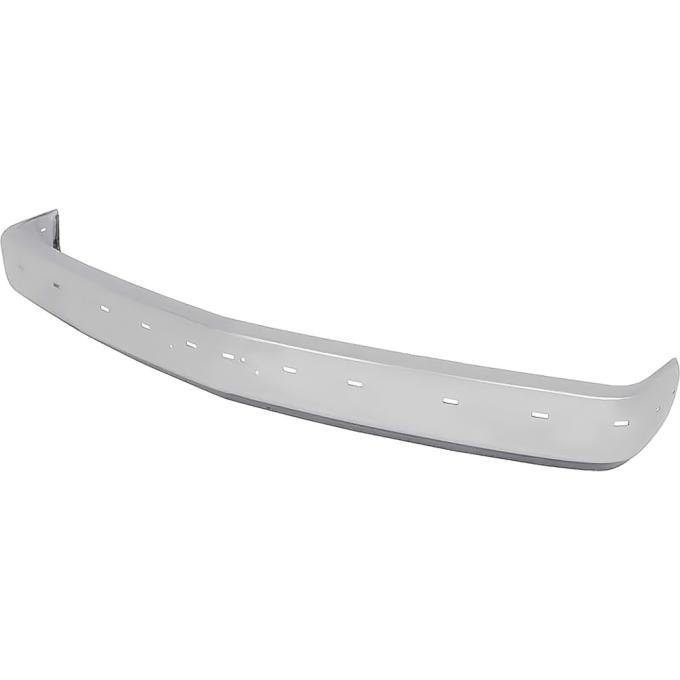 1988-98 Chevy, GMC Pickup, Blazer, Jimmy, Suburban, Front Bumper, Chrome, with Impact Strip Holes, w/o Auxiliary Air Intake Openings