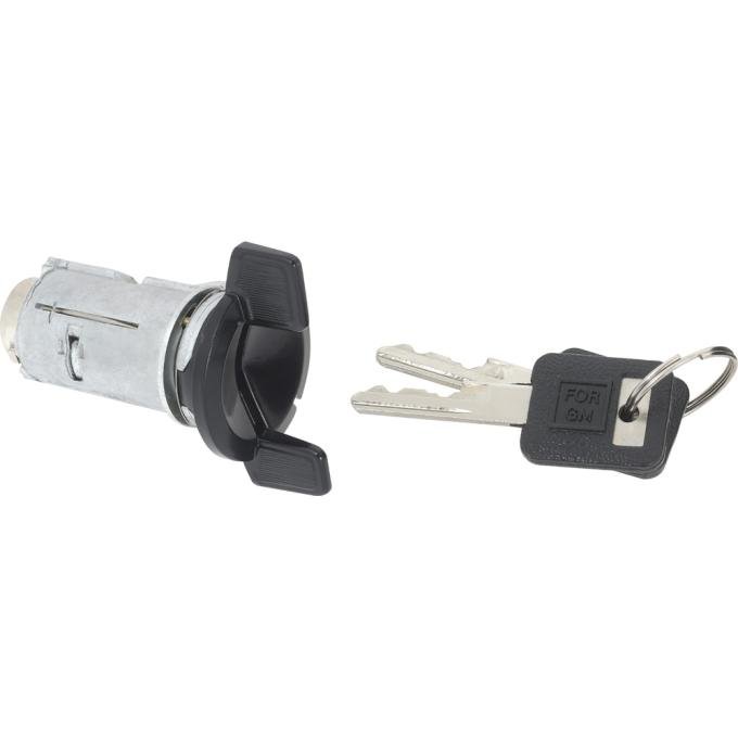 1974-99 GM Car and Truck,Steering Column Ignition Lock Cylinder, Black, With Black Generic Logo Keys