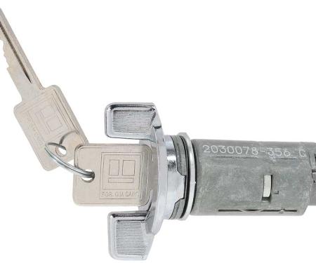 OER 1978-96 GM Vehicles, Ignition Lock Cylinder Set, Chrome 19356477