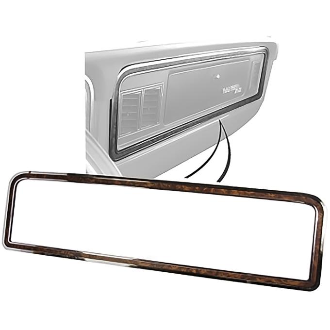 OER 1973-79 Ford F-Series, 1978-79 Bronco, Dash Trim, Around Glove Box Door, Woodgrain Accent TR1004388A