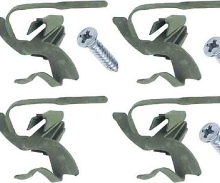 OER 1969-72 Chevy Pickup, Blazer, Jimmy, Tail Light Bezel Mounting Clip Set, with Screws T1402