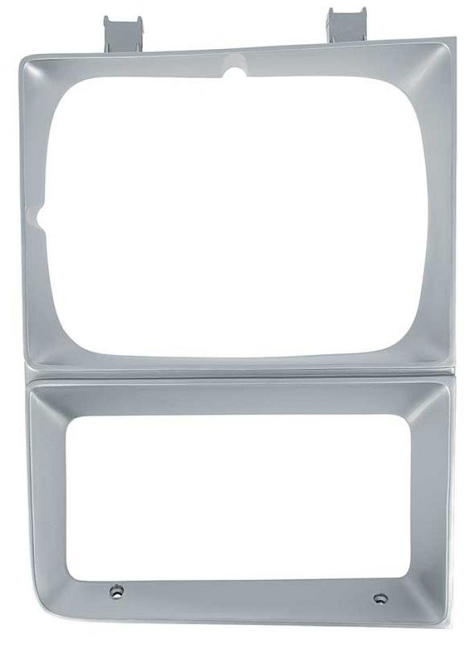OER 1983-84 Chevrolet, GMC, Pickup, Blazer, Jimmy, Suburban, Headlamp Bezel, Single Headlamp, Argent Silver, RH, Passenger Side T70073