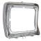 1978-79 Ford F-Series Truck/Bronco, Rectangular Headlight Door, Chrome, LH Driver Side