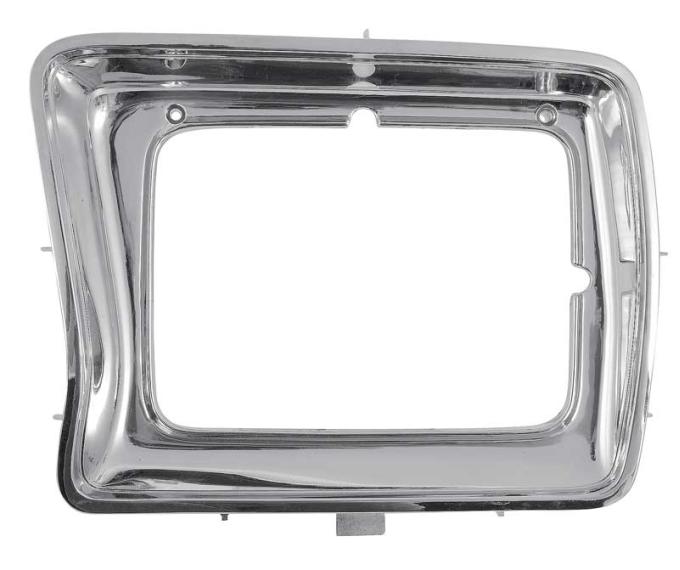 1978-79 Ford F-Series Truck/Bronco, Rectangular Headlight Door, Chrome, LH Driver Side