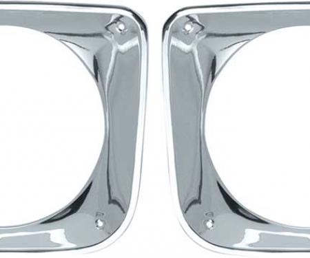 OER 1967-68 Chevrolet / GMC Truck Headlight Bezels - Pair CX1228