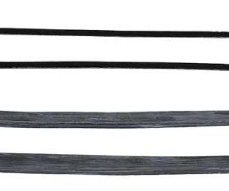 1947-50 Chevrolet, GMC Pickup Truck, Window Felt Belt Line Weatherstrip Set, Inner and Outer, 4-Piece