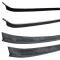 1947-50 Chevrolet, GMC Pickup Truck, Window Felt Belt Line Weatherstrip Set, Inner and Outer, 4-Piece