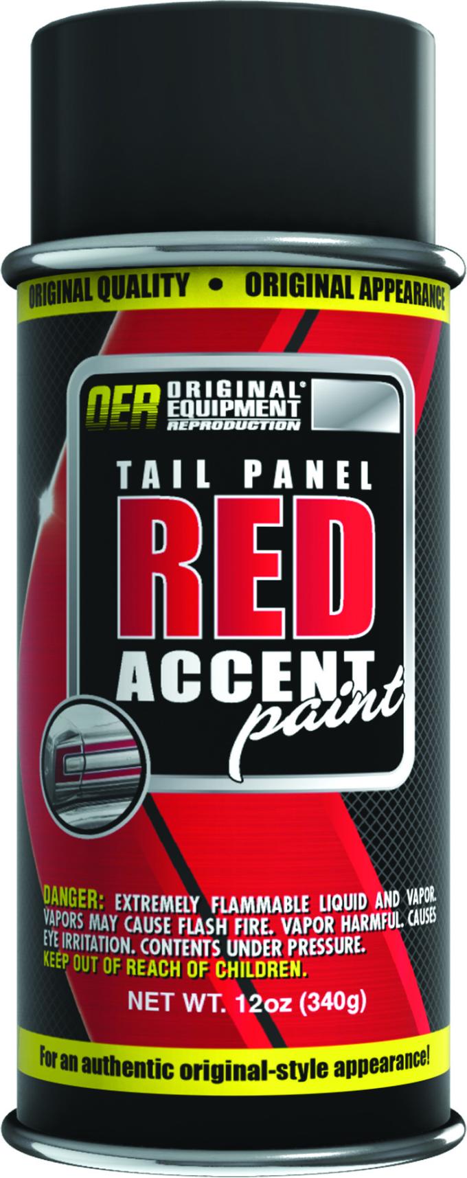 OER 1960-76 Mopar, Red Tail Panel and Accent Paint, 16 Oz. Aerosol Can (Net Wt. 12 Oz.) K89186