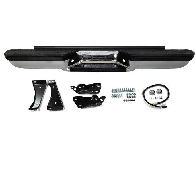 OER 1988-00 Chevrolet/GMC C/K GMT400 Stepside Pickup Rear Step Bumper, With Brackets, Chrome T71252