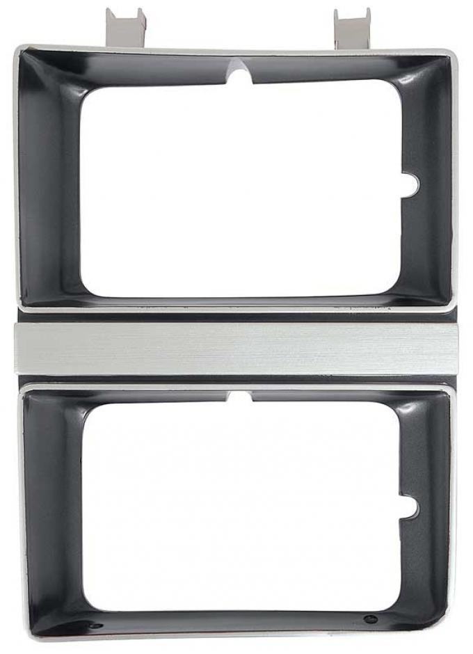 OER 1981-82 Chevy, 83-84 GMC Pickup Black Headlamp Bezel - Dual Headlamp & With or w/o Chrome Grill - LH T70082