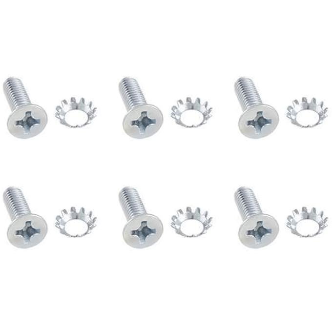 OER 1960-72 Chevrolet, GMC Truck, Door Latch Screw Set, 12 Piece Set, 6 Screws, 6 Washers CX1578