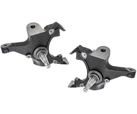 OER 1988-98 Chevy, GMC C1500 1/2 Ton, C2500 3/4 Ton GMT400 Pickup, 1992-99 Tahoe, Yukon, Suburban, Drop Spindle Set, 2 Inch Drop, for 2 Wheel Drive with F44 HD Chassis Only, 6 Lug Models Only, RH & LH, Pair 154932