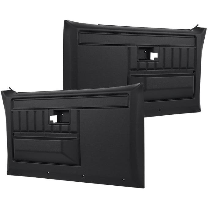 OER 1981-91 Chevy, GMC, Pickup, Blazer, Jimmy, Suburban, Front Door Panels, RH & LH, Black TL310801