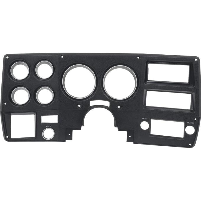 OER 1975-77 Chevy, GMC Pickup, Blazer, Jimmy, Suburban, Dash Gauge Bezel, with AC, Black & Silver 14229