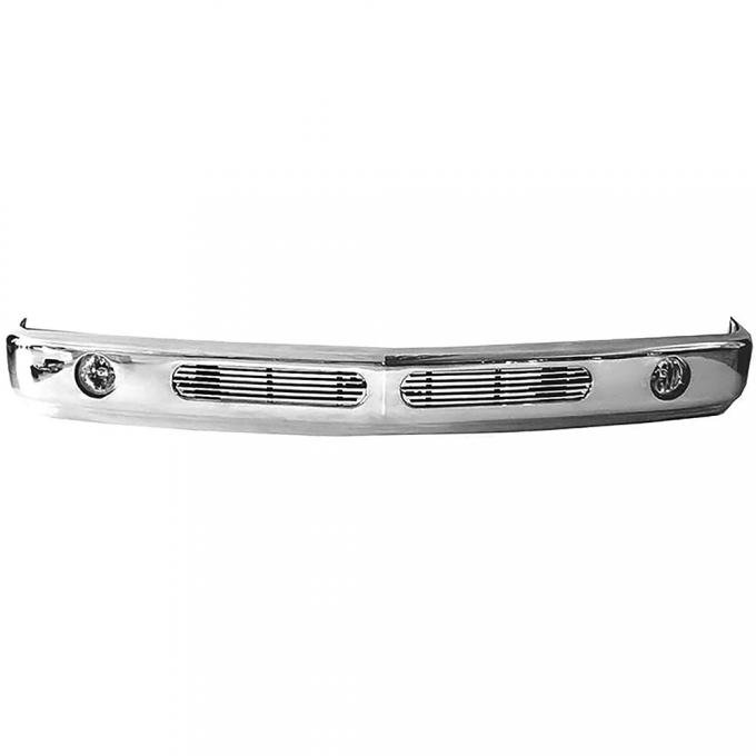 OER 1988-98 Chevy Truck, Front Bumper, With Dual Insert & Fog Lights, Chrome T71102C