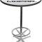 OER 2001-13 Style Mopar Omega Logo Pub Table With Chrome Base And Foot Rest MD673108
