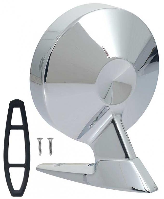 1964-66 Ford Mustang, Fairlane, Falcon, 1965 Comet, Outer Door Mirror, Non-Remote, RH