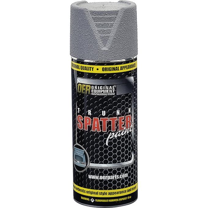 OER Trunk Spatter Paint, Gray / White, Aerosol Can, Net Weight 11 oz., K51498