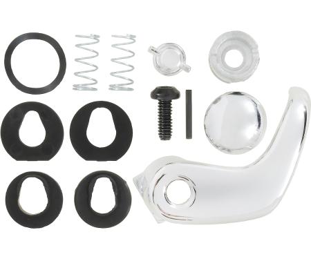 1980-91 Chevrolet, GMC Truck, Blazer, Jimmy, Vent Window Handle Kit, Chrome Pin Head, LH, Driver Side