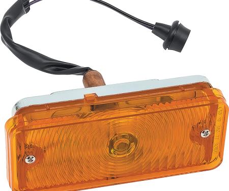 OER 1967-68 Chevrolet Truck, Park Lamp Assembly, with Amber Lens, Passenger Side CX1562