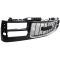 1994-99 GMC Pickup, Jimmy, Yukon, Suburban, Front Grill, Chrome & Black, Dual Composite Headlamps