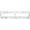 OER 1973-77 Ford F-100,F-150,F-250,F-350 Pickup Truck, Front Grille Shell, Anodized Aluminum TR8200J