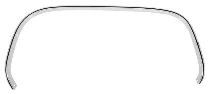 OER 1973-91 Chevrolet, GMC Pickup, Blazer, Jimmy, Suburban, Rear Wheel Opening Molding, with Black Stripe, LH Driver Side C2405