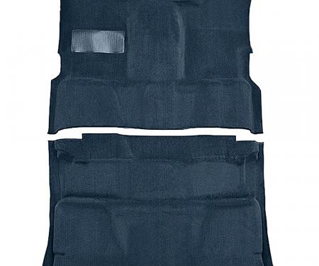 OER 1981-91 Chevrolet, GMC Pickup, Crew Cab, Molded Vinyl Flooring Kit, Vinyl, Standard Backing, Floor Shift, 4-Speed, 2WD, Medium Blue T3202441