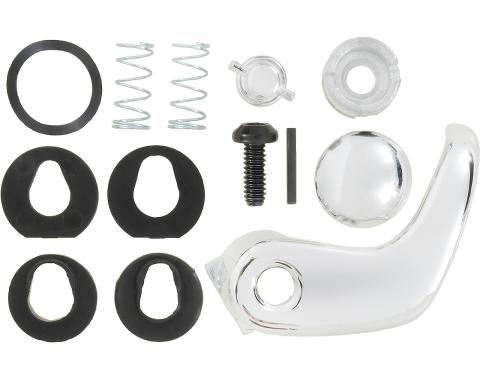 1980-91 Chevrolet, GMC Truck, Blazer, Jimmy, Vent Window Handle Kit, Chrome Pin Head, LH, Driver Side